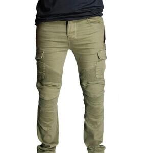 NBT Clothing License to Ride Motorcycle Cargo Pants Olive Green Size 42 Moto